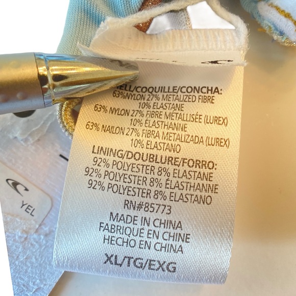 NWT O'NEILL Heidi Stripe Seville Bikini Top, size X Large - Picture 6 of 10